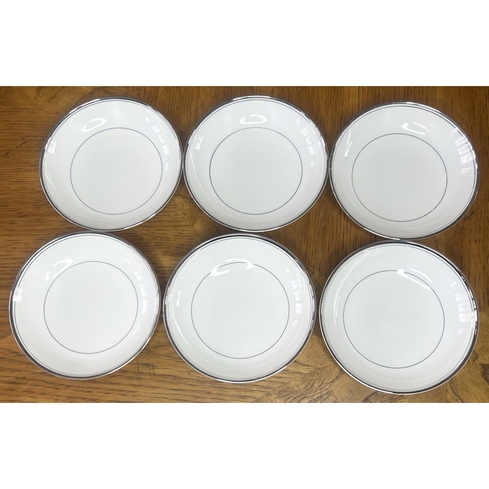 6 Mikasa Briarcliffe Bone China Japan 5 5/8" Coupe Dessert Bowls A1-101 VGC